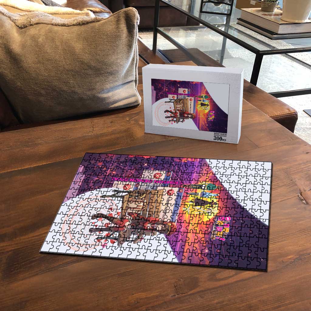 Friend Not Found Konosuba Tribute Puzzle Vaporwave Digital Nostalgia Style