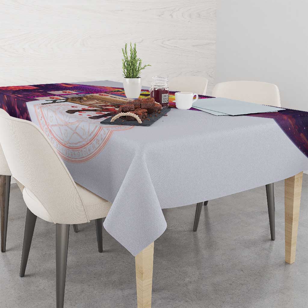 Friend Not Found Konosuba Tribute Tablecloth Vaporwave Digital Nostalgia Style