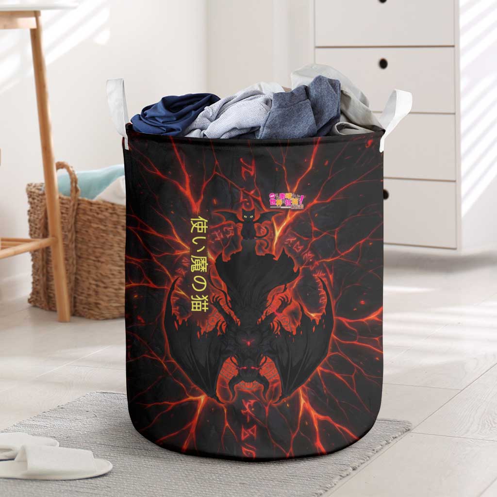 Chomosuke Demon Familiar Laundry Basket Infernal Rune Flame Art Style