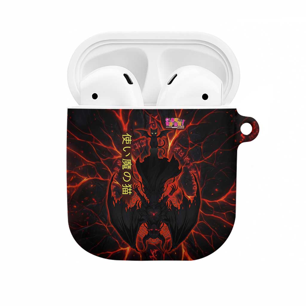 Chomosuke Demon Familiar AirPods Case Infernal Rune Flame Art Style