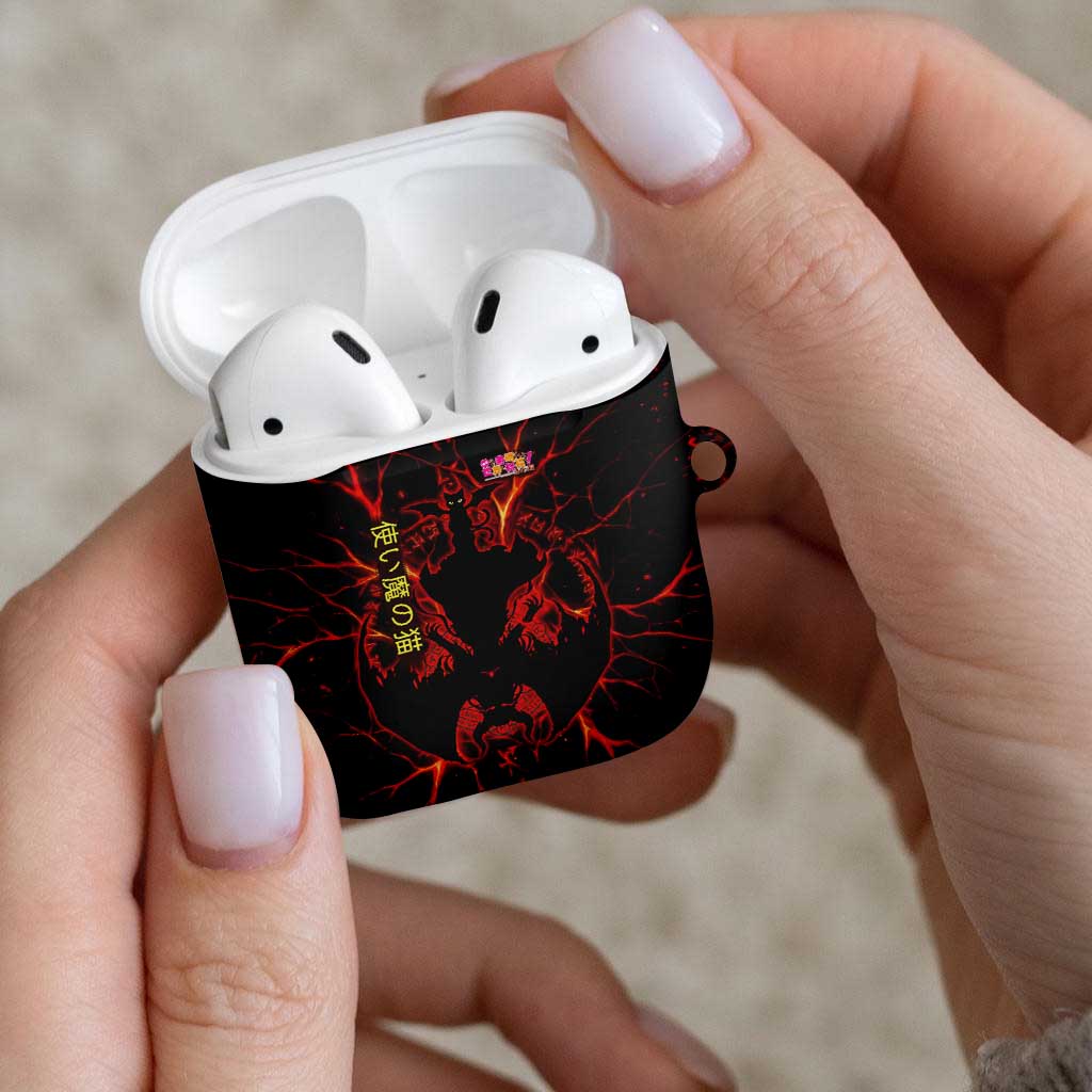 Chomosuke Demon Familiar AirPods Case Infernal Rune Flame Art Style