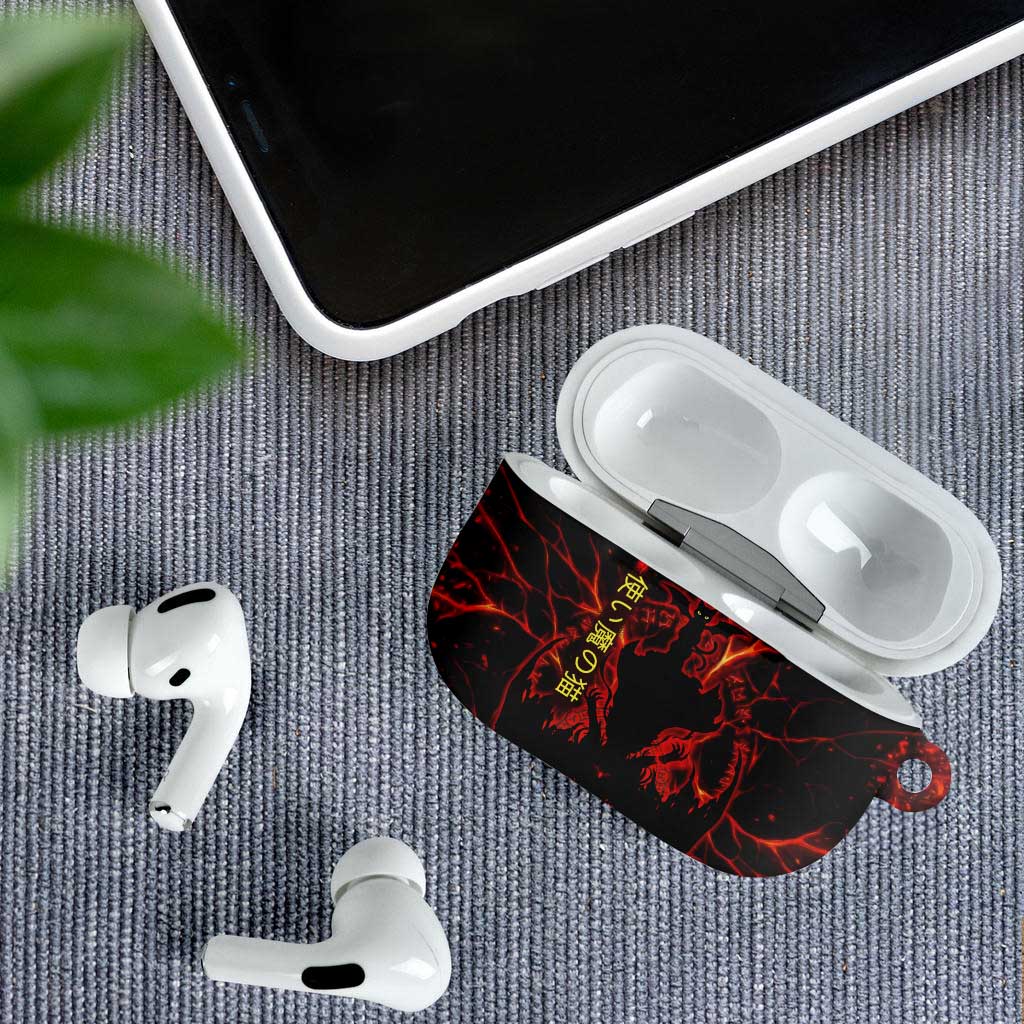 Chomosuke Demon Familiar AirPods Case Infernal Rune Flame Art Style