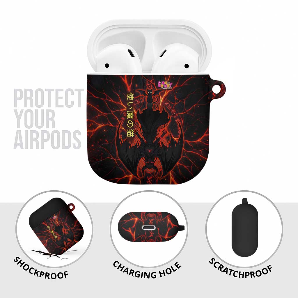 Chomosuke Demon Familiar AirPods Case Infernal Rune Flame Art Style