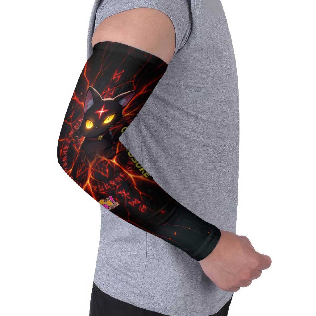 Chomosuke Demon Familiar Arm Sleeves Infernal Rune Flame Art Style