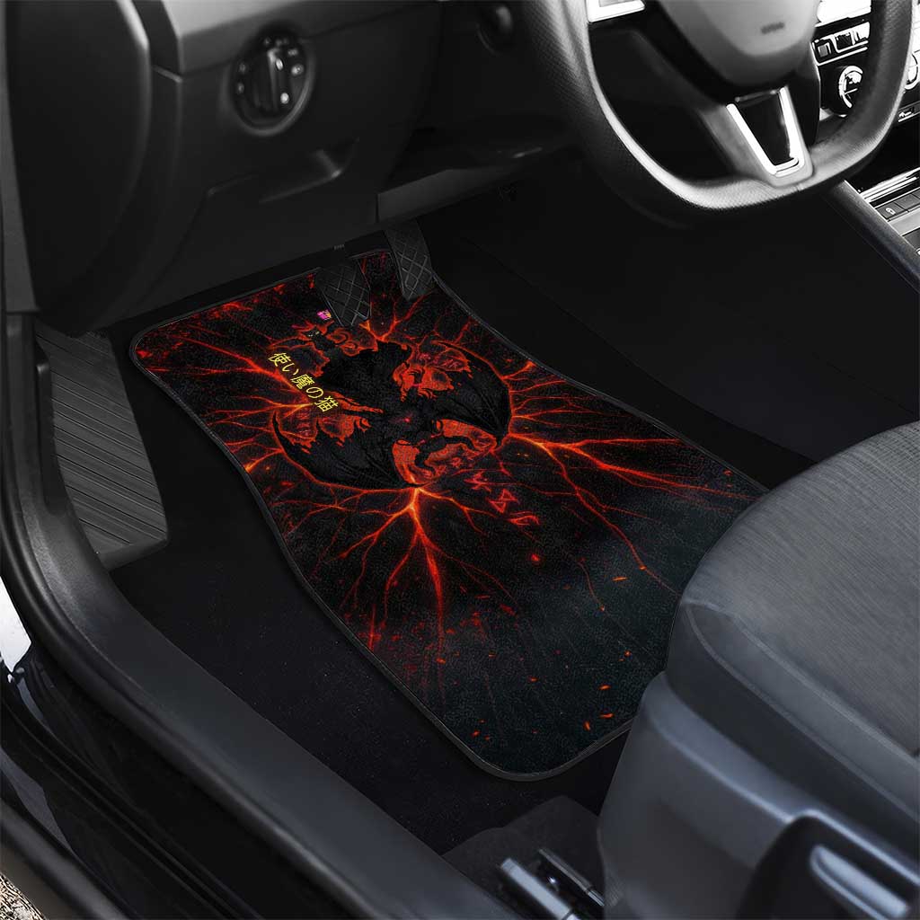 Chomosuke Demon Familiar Car Mats Infernal Rune Flame Art Style