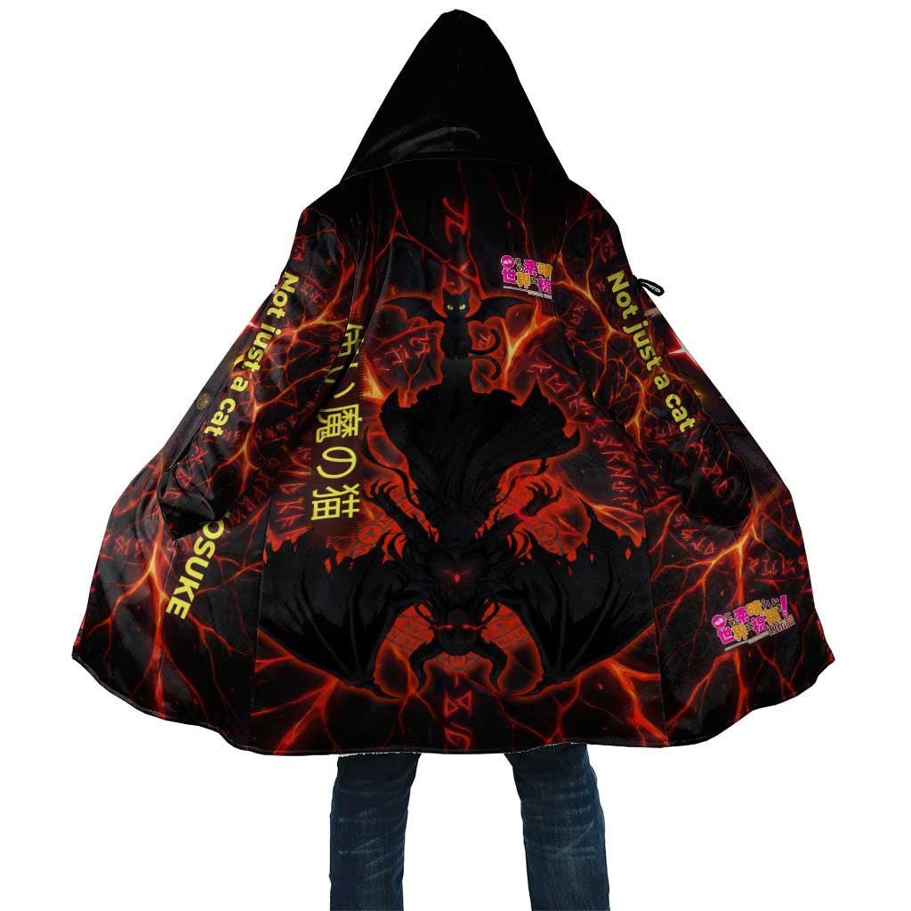 Chomosuke Demon Familiar Cloak Infernal Rune Flame Art Style