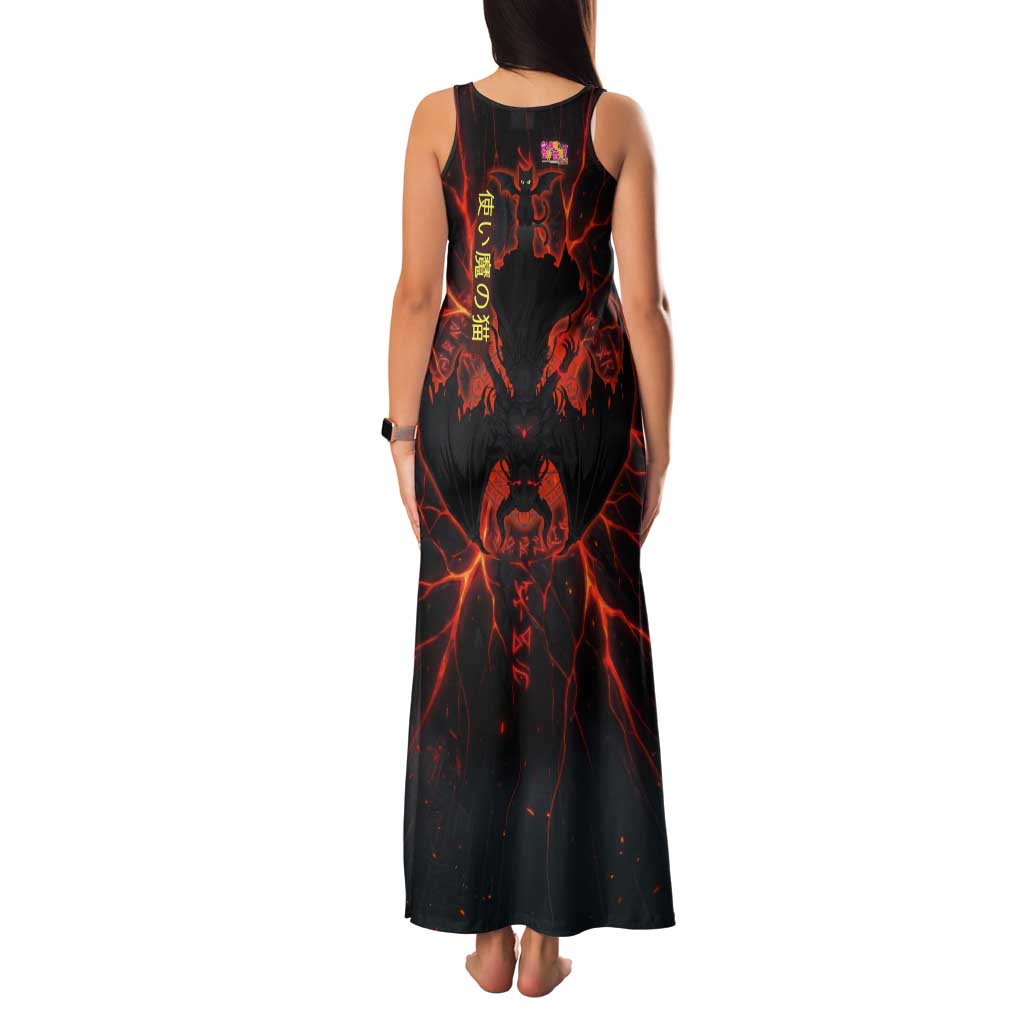 Chomosuke Demon Familiar Family Matching Tank Maxi Dress and Hawaiian Shirt Infernal Rune Flame Art Style