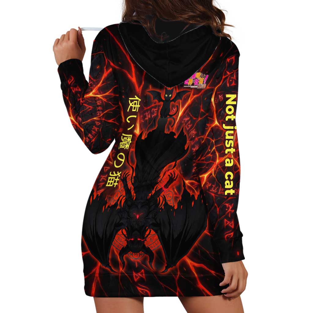 Chomosuke Demon Familiar Hoodie Dress Infernal Rune Flame Art Style