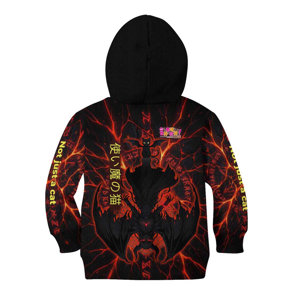 Chomosuke Demon Familiar Kid Hoodie Infernal Rune Flame Art Style