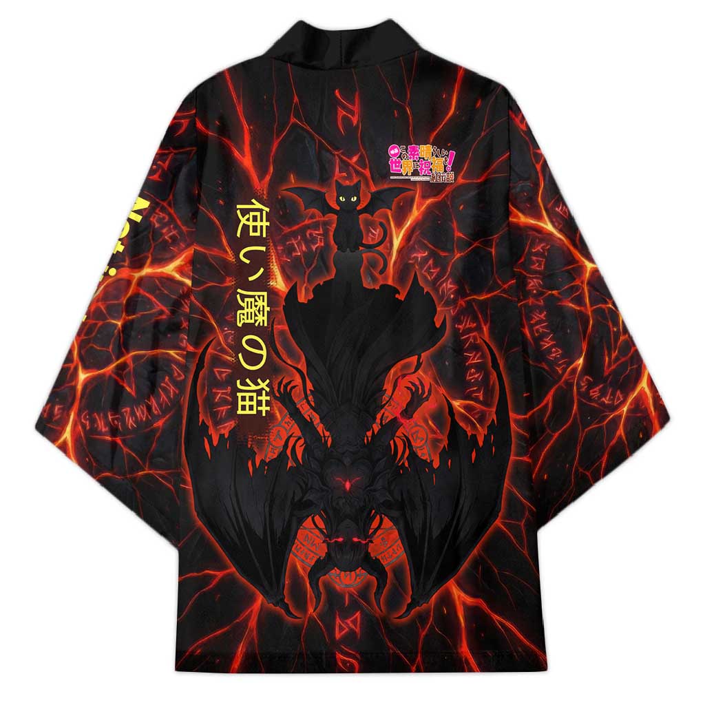 Chomosuke Demon Familiar Kimono Infernal Rune Flame Art Style