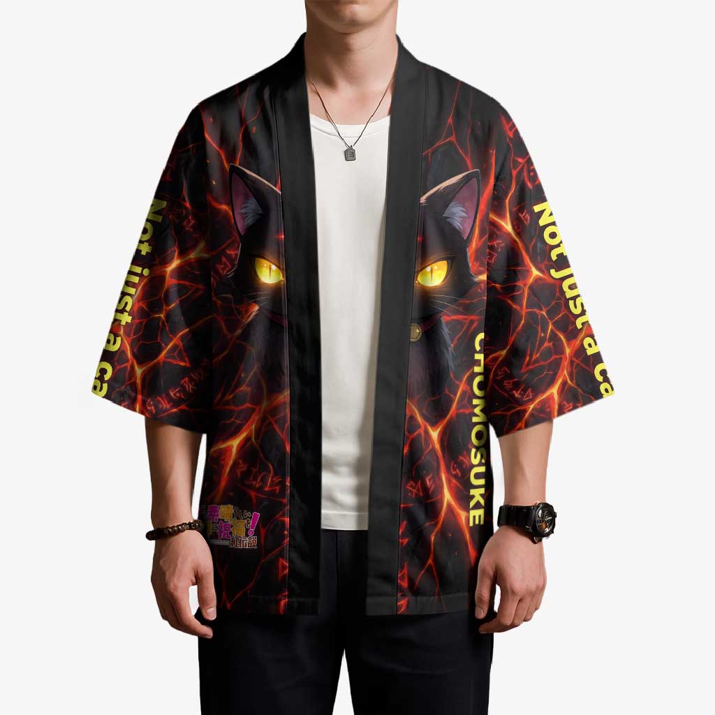 Chomosuke Demon Familiar Kimono Infernal Rune Flame Art Style