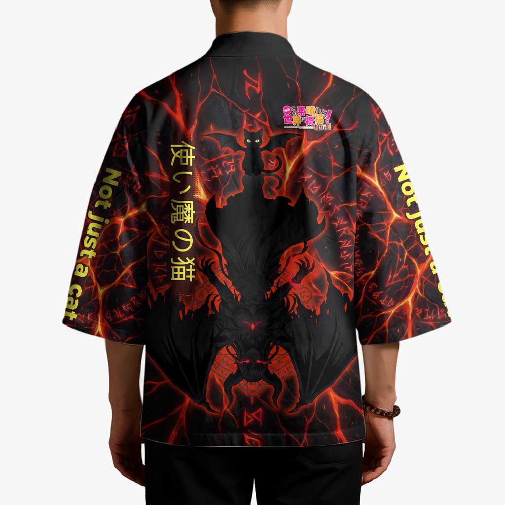 Chomosuke Demon Familiar Kimono Infernal Rune Flame Art Style