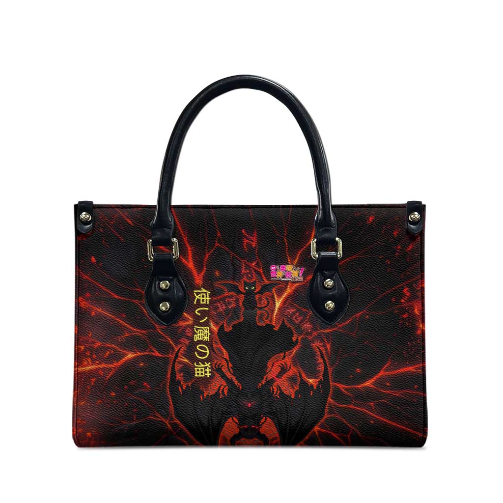Chomosuke Demon Familiar Leather Bag Infernal Rune Flame Art Style