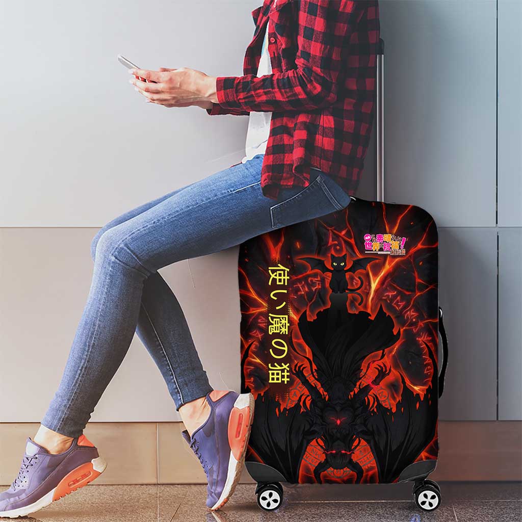 Chomosuke Demon Familiar Luggage Cover Infernal Rune Flame Art Style