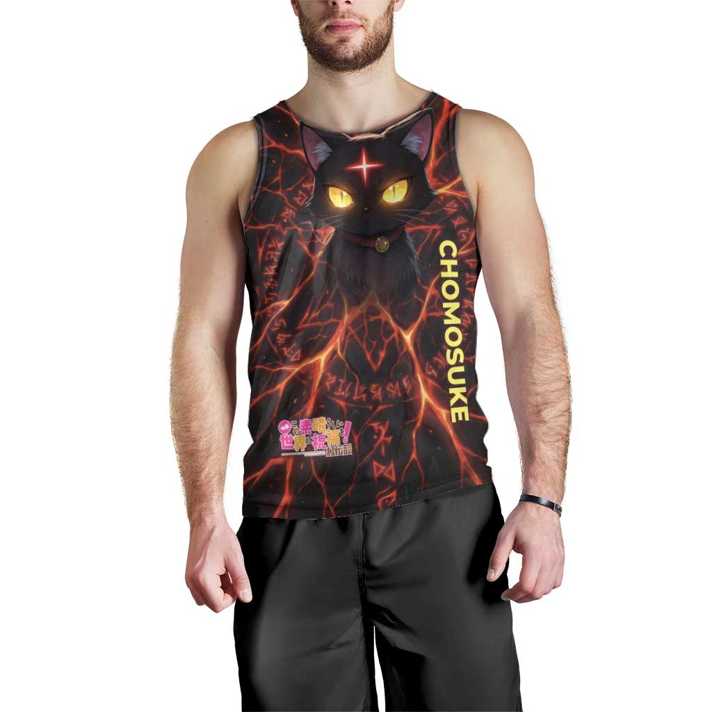 Chomosuke Demon Familiar Men Tank Top Infernal Rune Flame Art Style