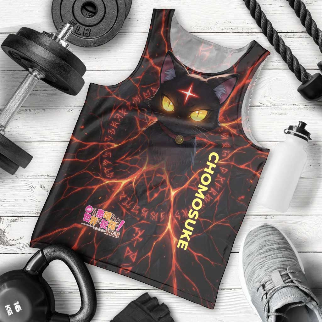 Chomosuke Demon Familiar Men Tank Top Infernal Rune Flame Art Style