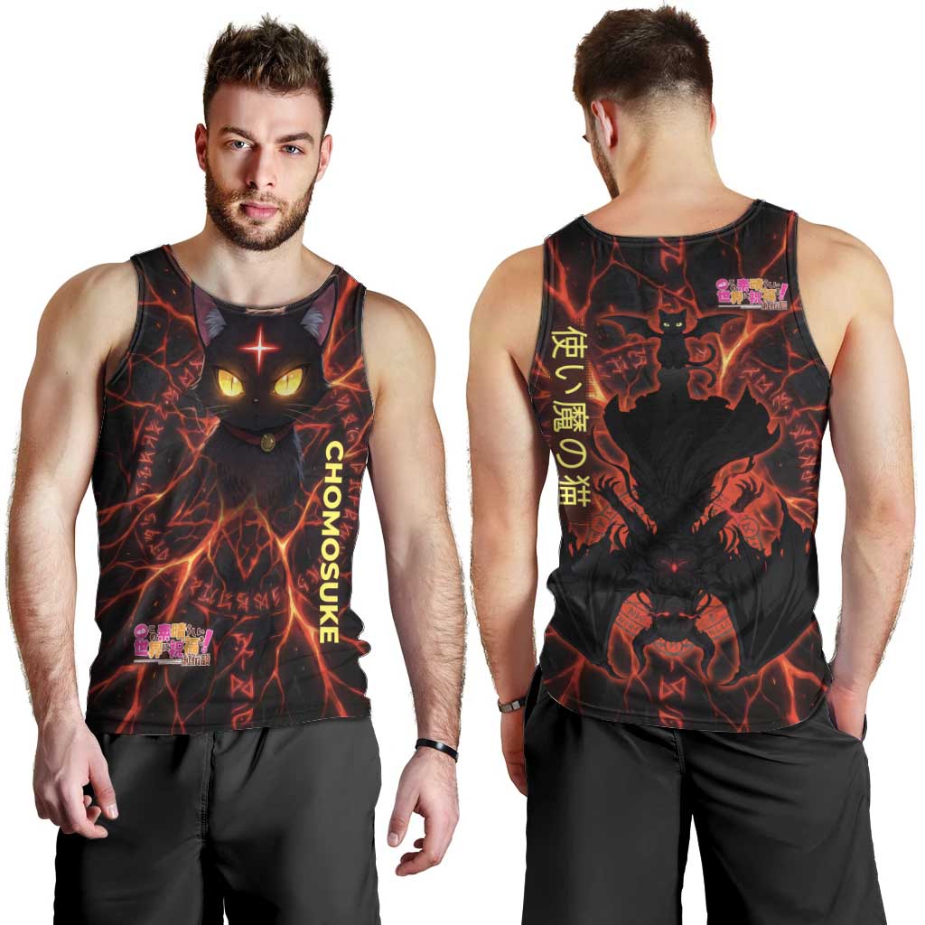 Chomosuke Demon Familiar Men Tank Top Infernal Rune Flame Art Style