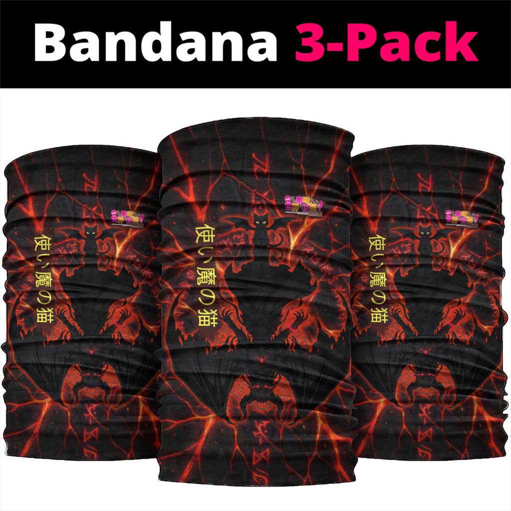 Chomosuke Demon Familiar Neck Gaiter Infernal Rune Flame Art Style