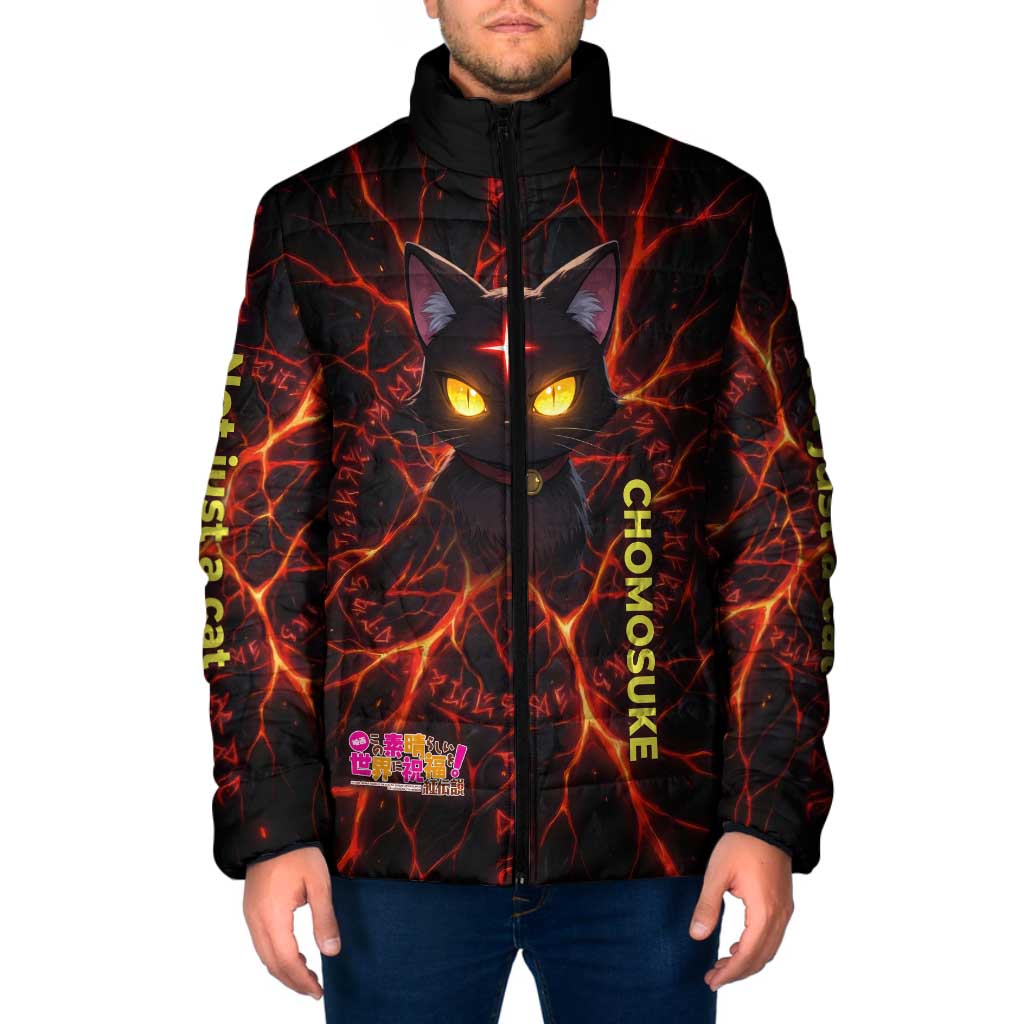 Chomosuke Demon Familiar Padded Jacket Infernal Rune Flame Art Style