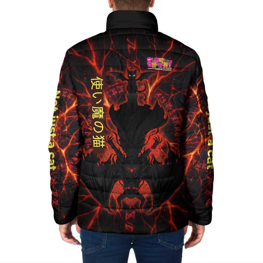 Chomosuke Demon Familiar Padded Jacket Infernal Rune Flame Art Style