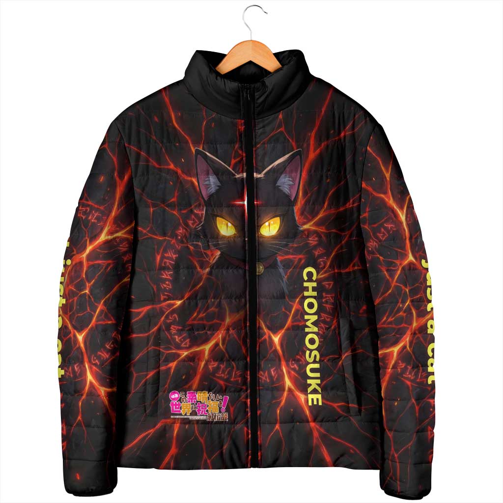 Chomosuke Demon Familiar Padded Jacket Infernal Rune Flame Art Style