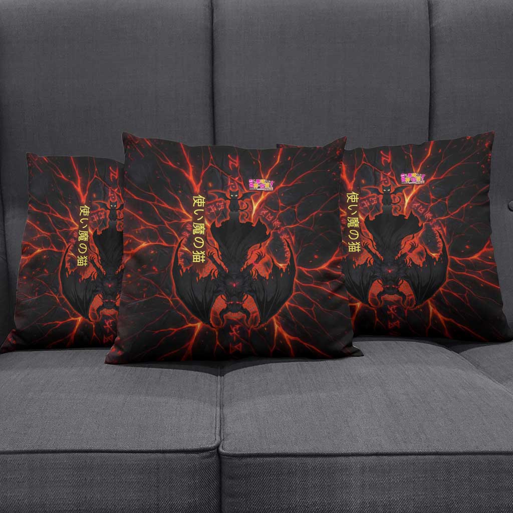 Chomosuke Demon Familiar Pillow Cover Infernal Rune Flame Art Style
