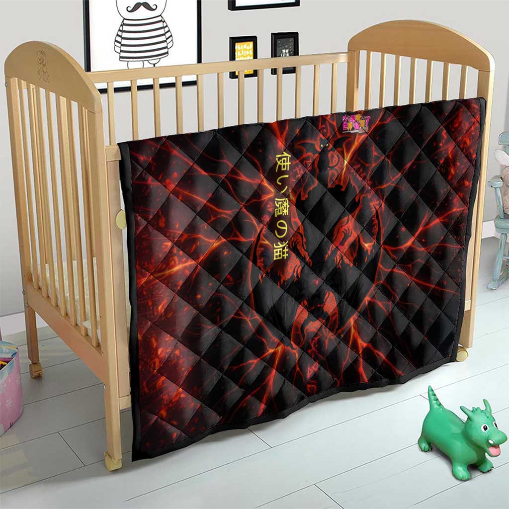 Chomosuke Demon Familiar Quilt Infernal Rune Flame Art Style