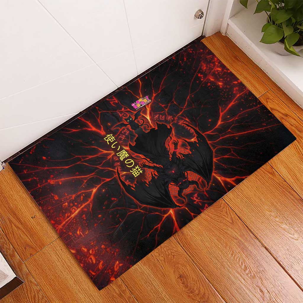 Chomosuke Demon Familiar Rubber Doormat Infernal Rune Flame Art Style