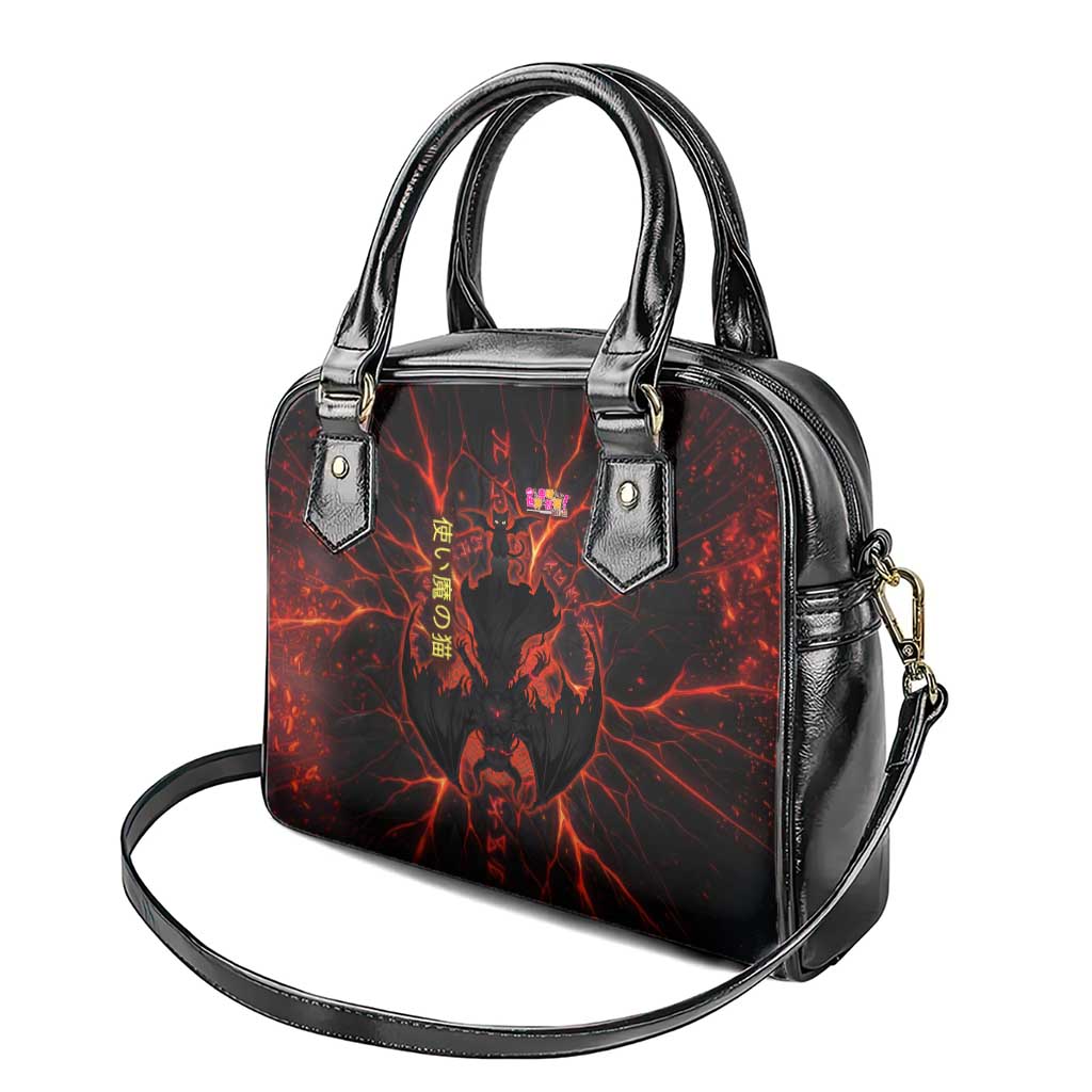 Chomosuke Demon Familiar Shoulder Handbag Infernal Rune Flame Art Style