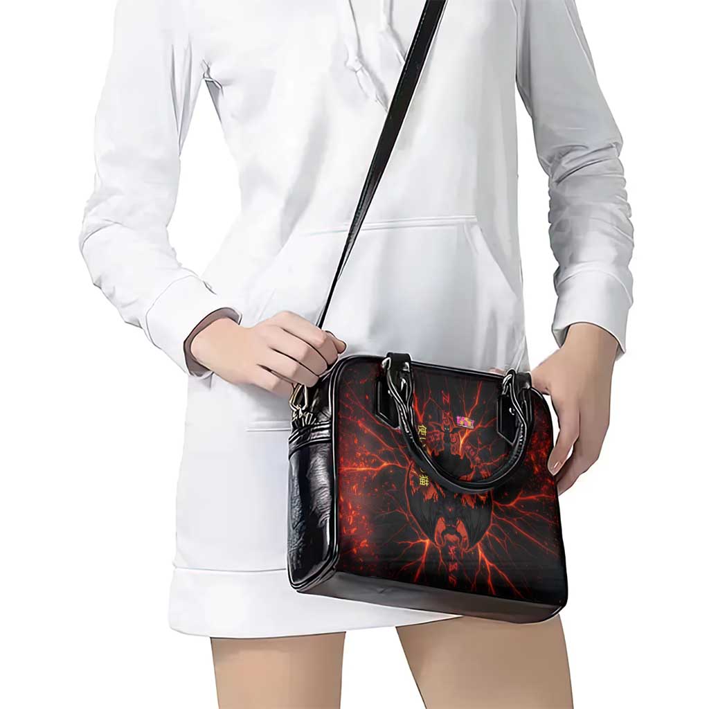 Chomosuke Demon Familiar Shoulder Handbag Infernal Rune Flame Art Style