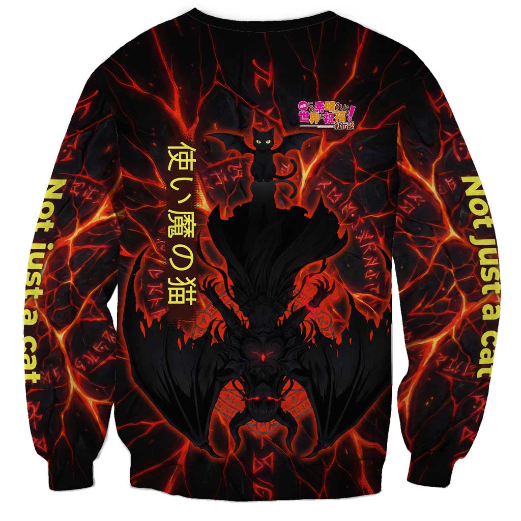 Chomosuke Demon Familiar Sweatshirt Infernal Rune Flame Art Style