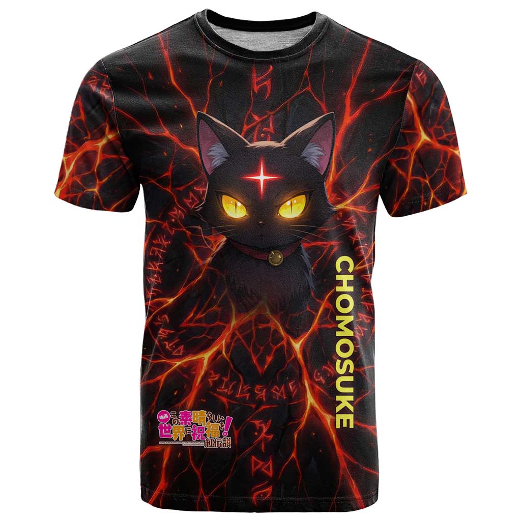 Chomosuke Demon Familiar T Shirt Infernal Rune Flame Art Style