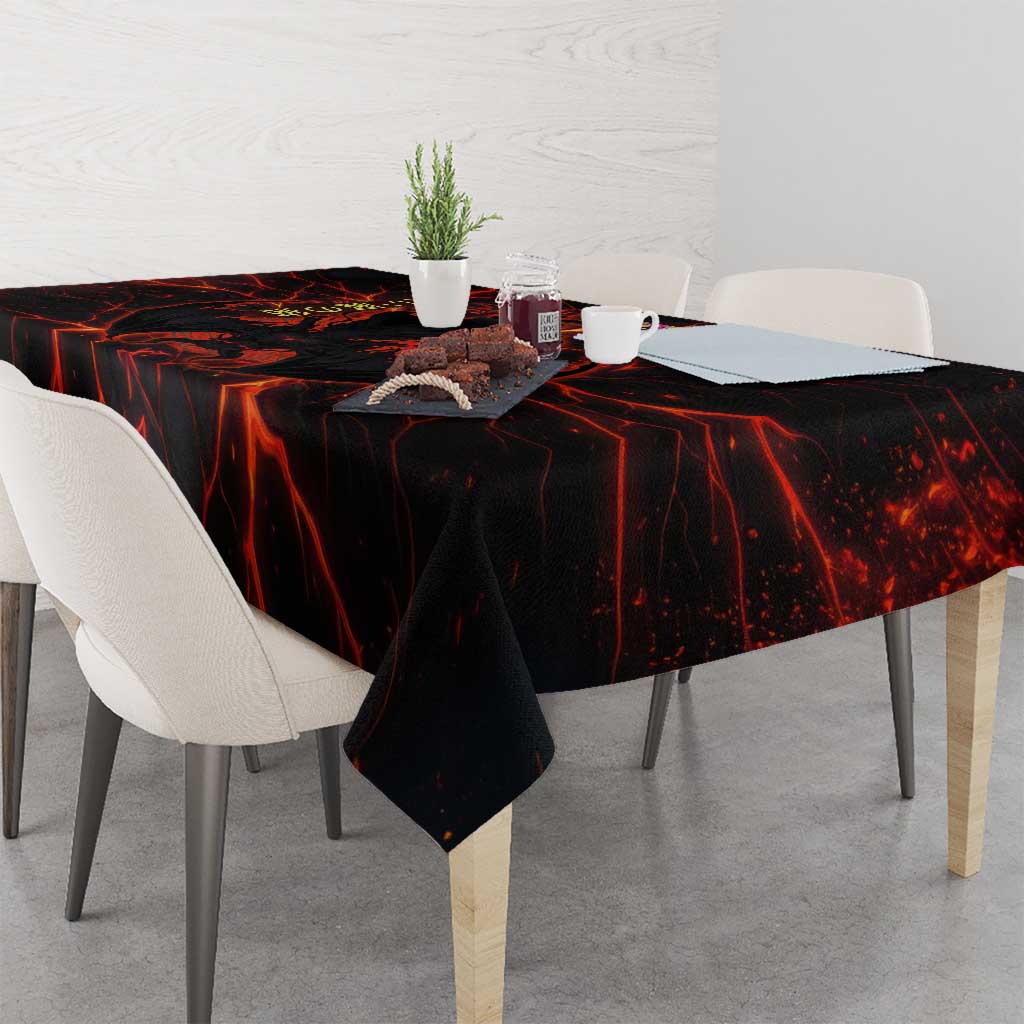 Chomosuke Demon Familiar Tablecloth Infernal Rune Flame Art Style