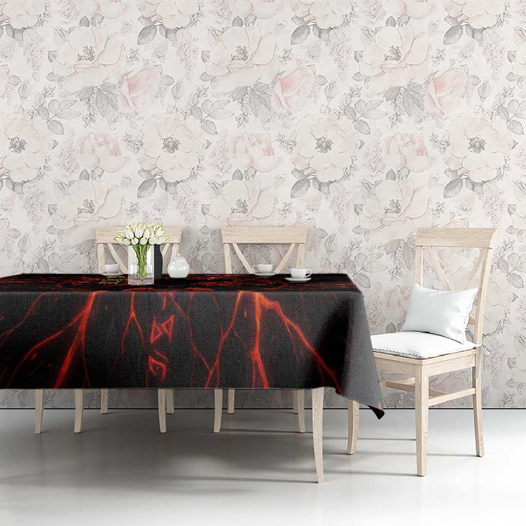 Chomosuke Demon Familiar Tablecloth Infernal Rune Flame Art Style