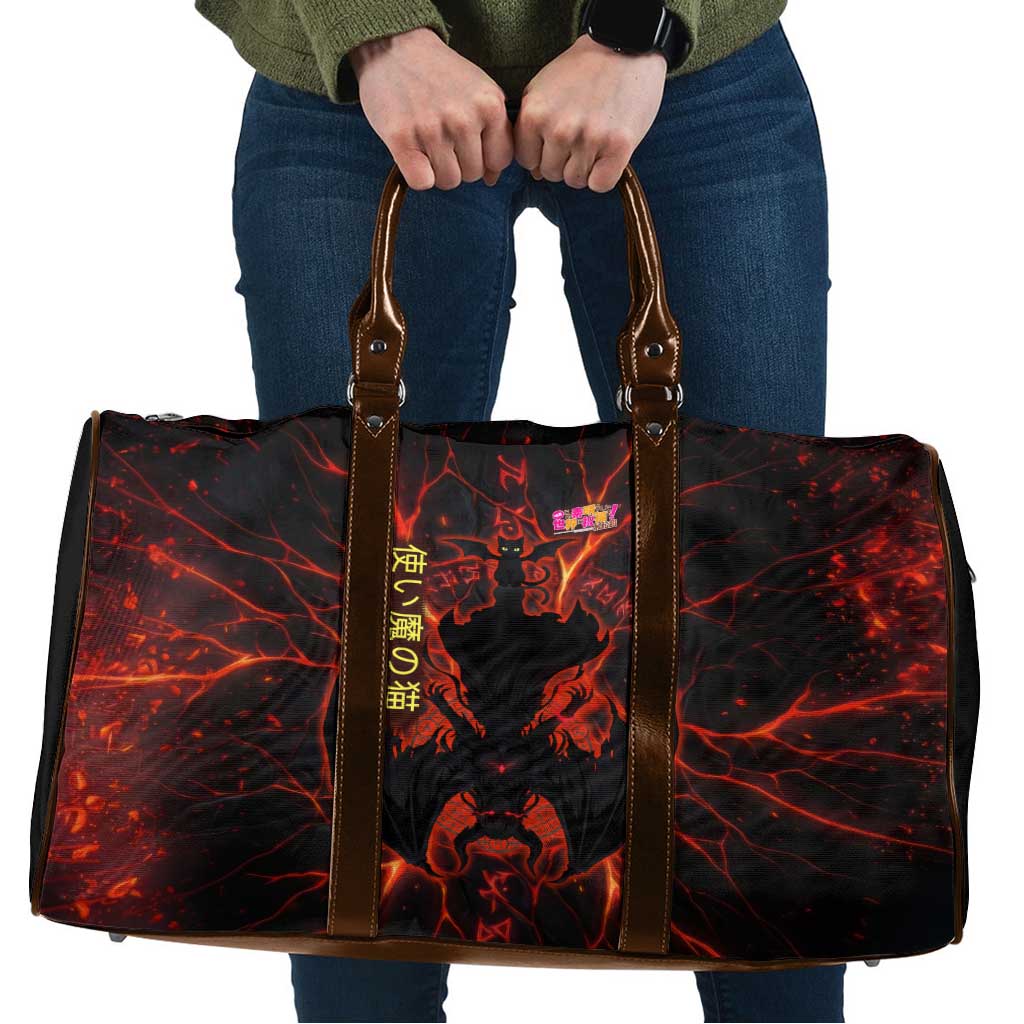 Chomosuke Demon Familiar Travel Bag Infernal Rune Flame Art Style