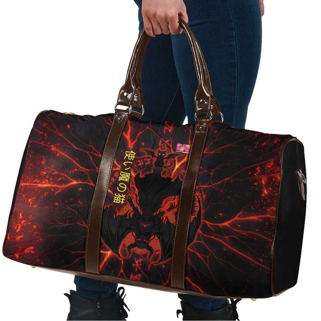 Chomosuke Demon Familiar Travel Bag Infernal Rune Flame Art Style