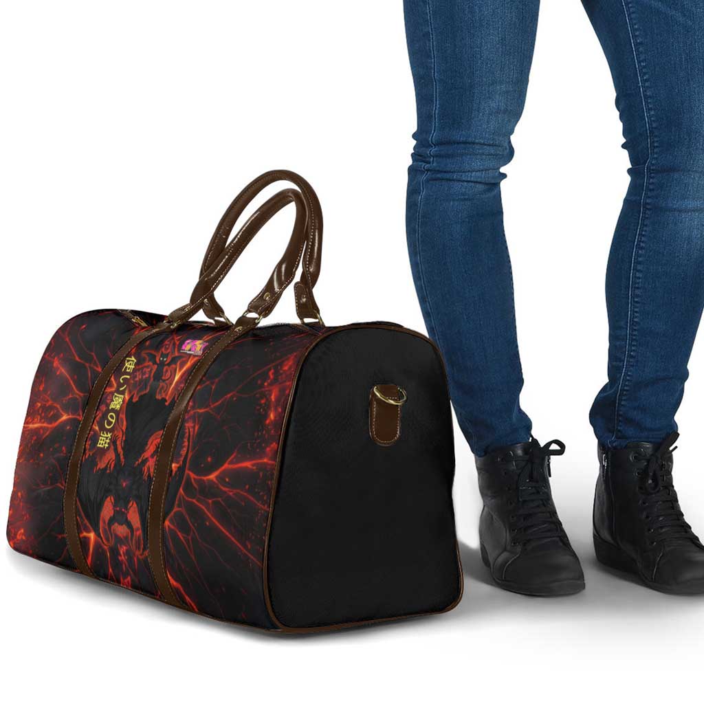 Chomosuke Demon Familiar Travel Bag Infernal Rune Flame Art Style