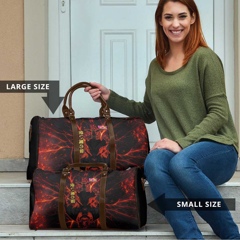 Chomosuke Demon Familiar Travel Bag Infernal Rune Flame Art Style