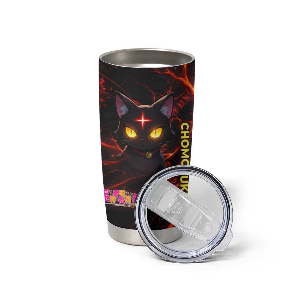 Chomosuke Demon Familiar Tumbler Cup Infernal Rune Flame Art Style