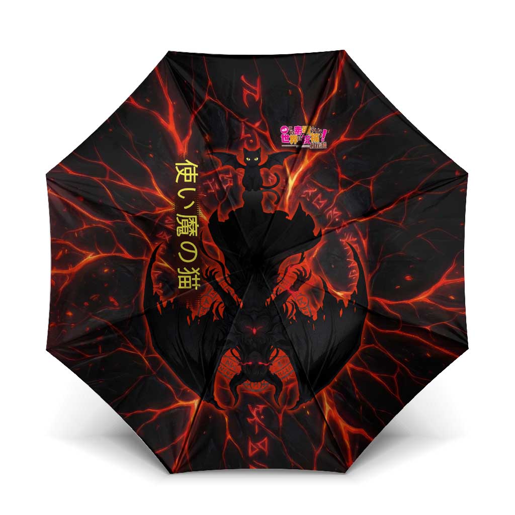 Chomosuke Demon Familiar Umbrella Infernal Rune Flame Art Style
