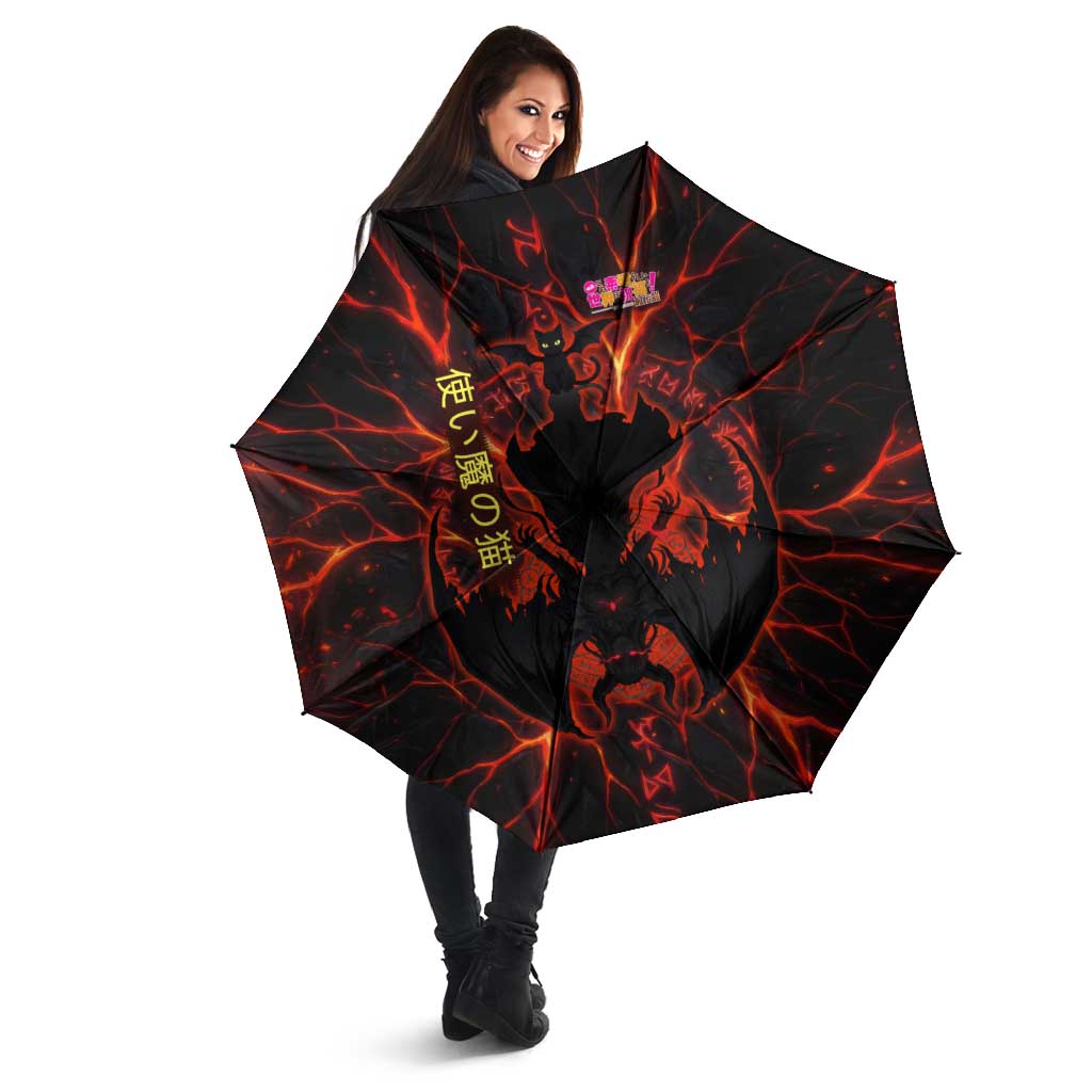 Chomosuke Demon Familiar Umbrella Infernal Rune Flame Art Style
