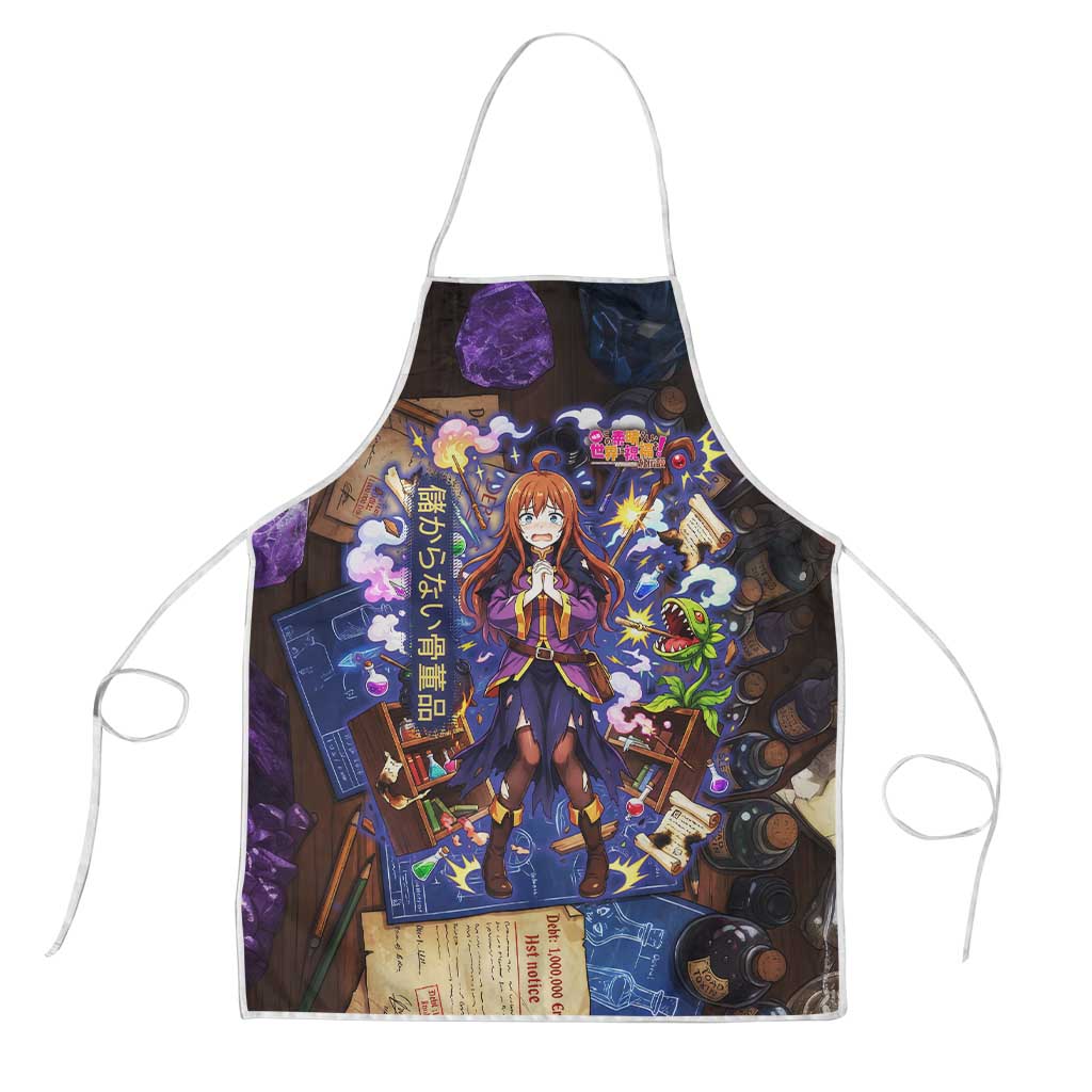 Wiz Magic Shop Apron Alchemical Fantasy Blueprint Style