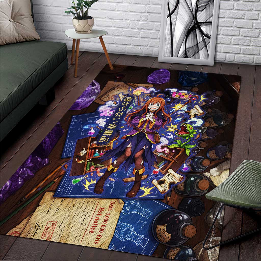 Wiz Magic Shop Area Rug Alchemical Fantasy Blueprint Style