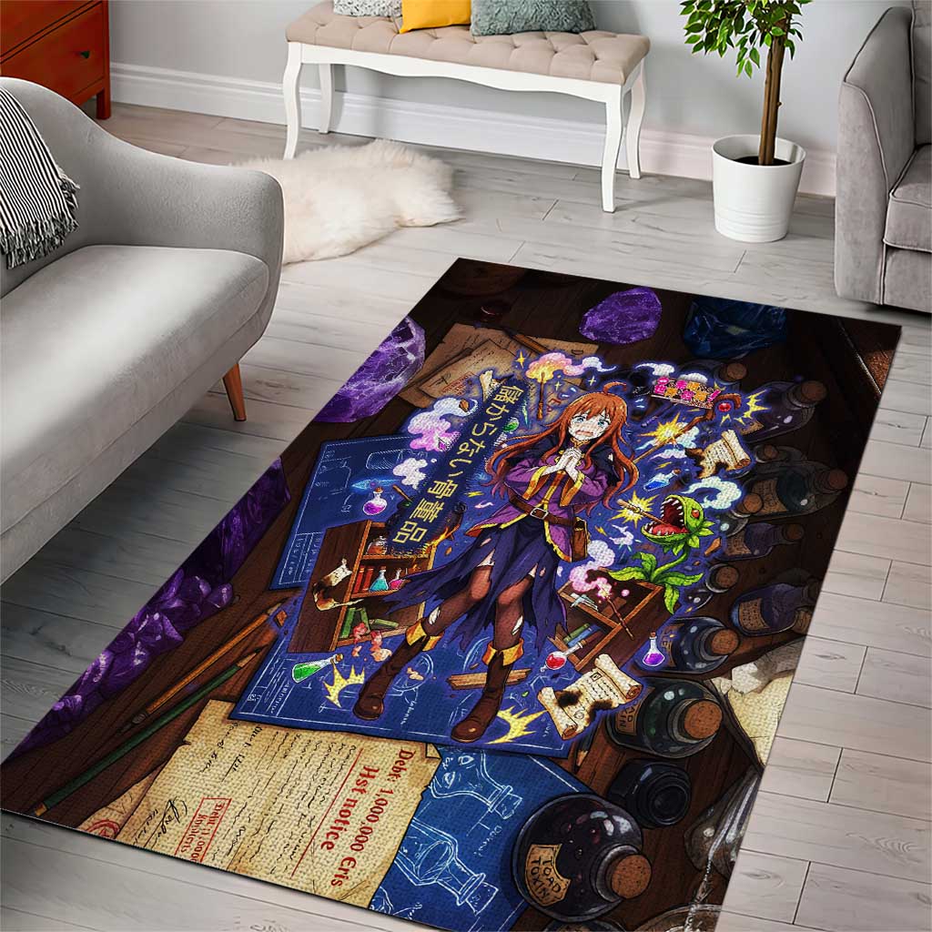 Wiz Magic Shop Area Rug Alchemical Fantasy Blueprint Style