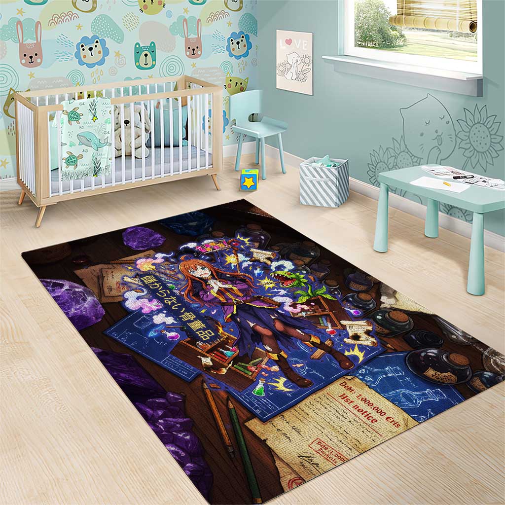 Wiz Magic Shop Area Rug Alchemical Fantasy Blueprint Style