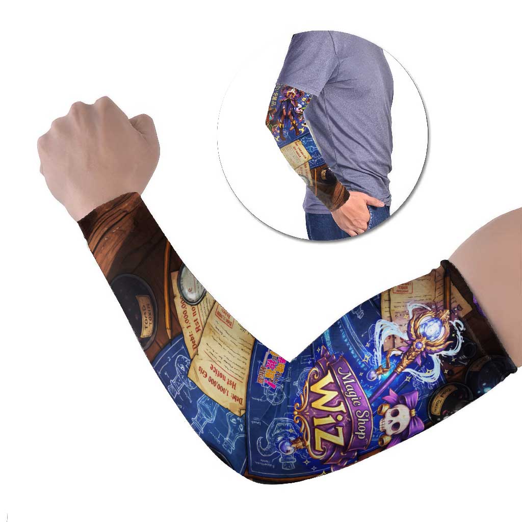 Wiz Magic Shop Arm Sleeves Alchemical Fantasy Blueprint Style