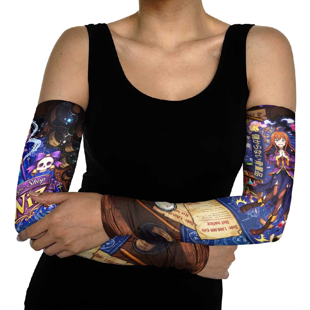 Wiz Magic Shop Arm Sleeves Alchemical Fantasy Blueprint Style