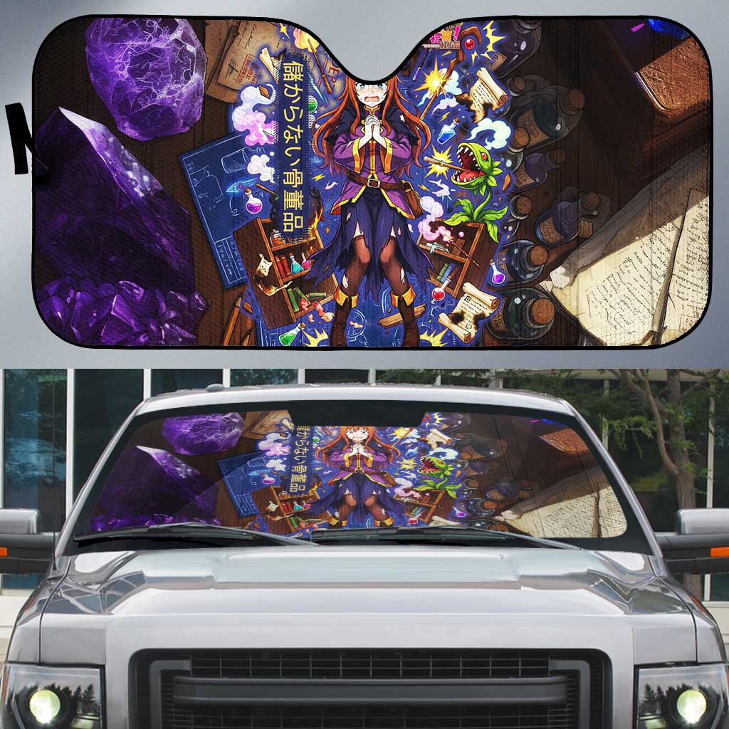Wiz Magic Shop Auto Sun Shade Alchemical Fantasy Blueprint Style