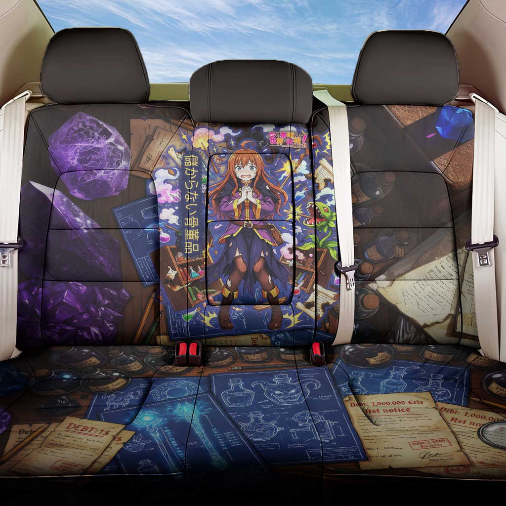Wiz Magic Shop Back Car Seat Cover Alchemical Fantasy Blueprint Style