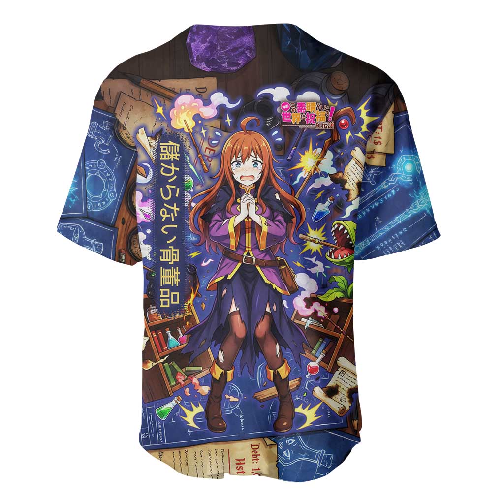 Wiz Magic Shop Baseball Jersey Alchemical Fantasy Blueprint Style